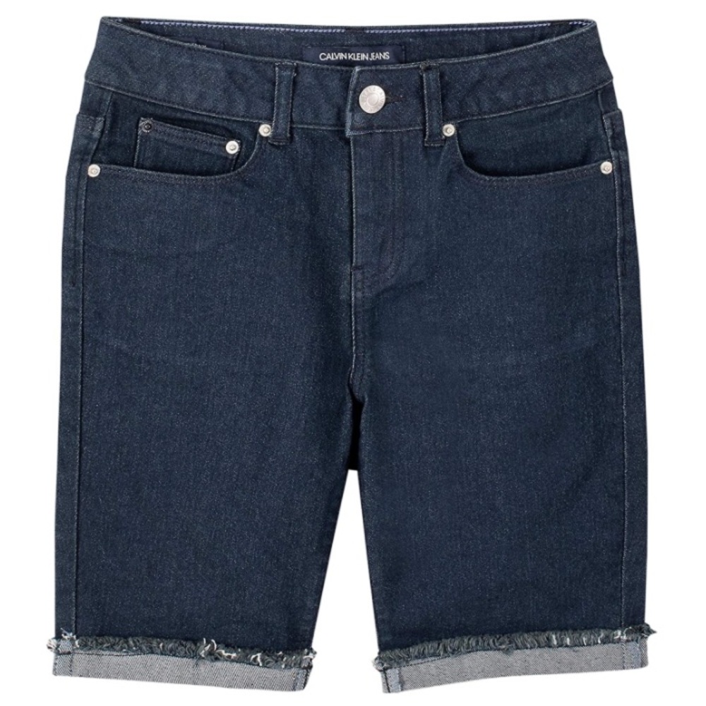 CALVIN KLEIN JEANS Mid Rise Skinny Bermuda Shorts
